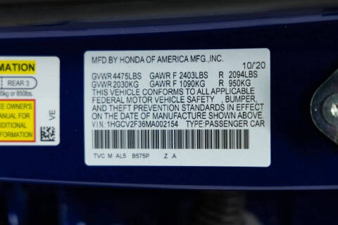 2021 Honda Accord Sport