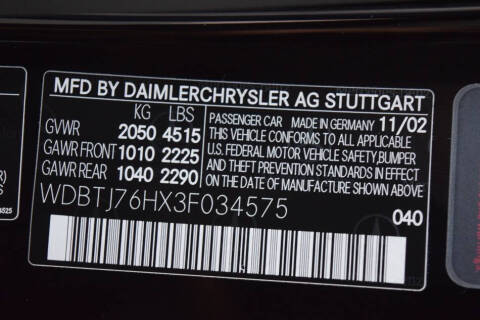 2003 Mercedes-Benz CLK CLK 55 AMG