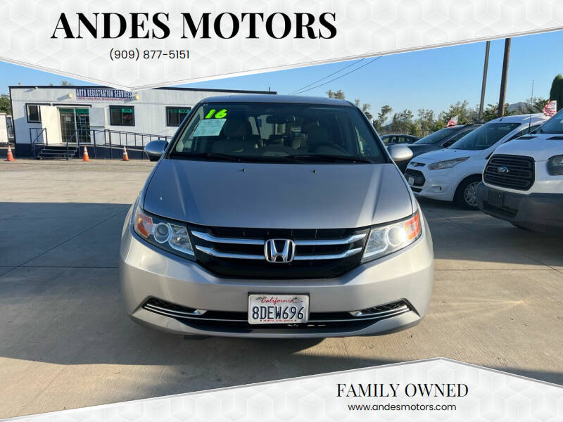 2016 Honda Odyssey for sale at Andes Motors in Bloomington CA