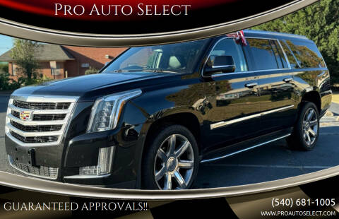 2016 Cadillac Escalade ESV for sale at Pro Auto Select in Fredericksburg VA