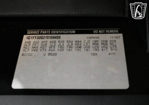 2001 Chevrolet Corvette