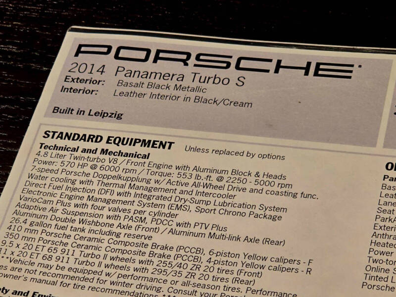2014 Porsche Panamera Turbo