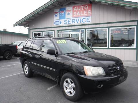 2003 Toyota Highlander for sale at 777 Auto Sales and Service in Tacoma WA