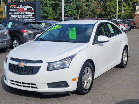 2014 Chevrolet Cruze for sale at United Auto Sales & Service Inc in Leominster MA