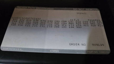 1987 GMC R/V 1500 Series