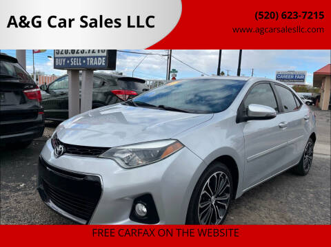 2016 Toyota Corolla for sale at A&G Car Sales  LLC in Tucson AZ