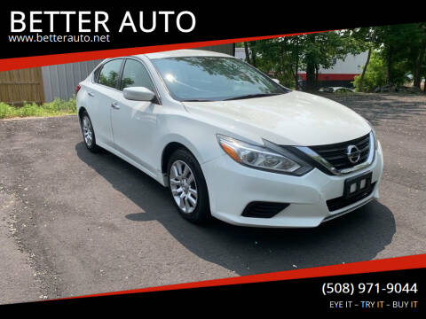 2016 Nissan Altima for sale at BETTER AUTO in Attleboro MA