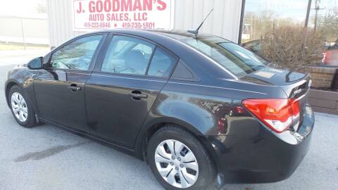 2014 Chevrolet Cruze for sale at Goodman Auto Sales in Lima OH