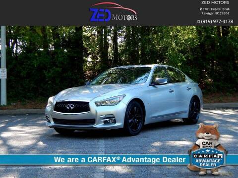 2014 Infiniti Q50 for sale at Zed Motors in Raleigh NC