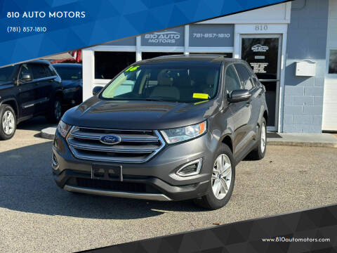 2016 Ford Edge for sale at 810 AUTO MOTORS in Abington MA