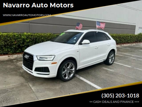 2018 Audi Q3 for sale at Navarro Auto Motors in Hialeah FL