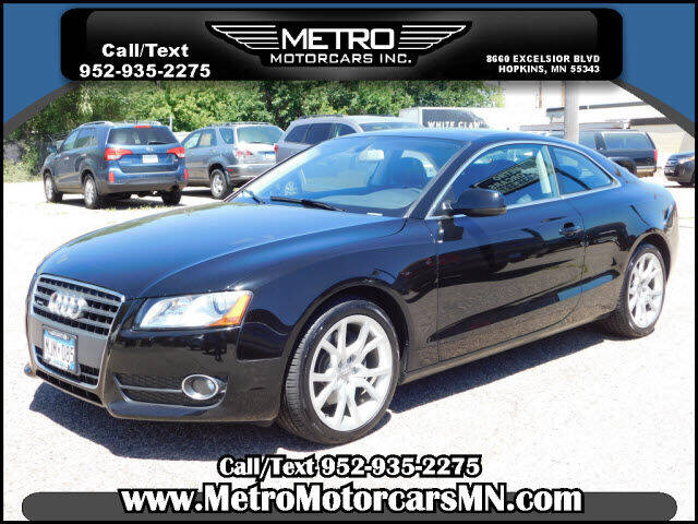 2012 Audi A5 for sale at Metro Motorcars Inc in Hopkins MN