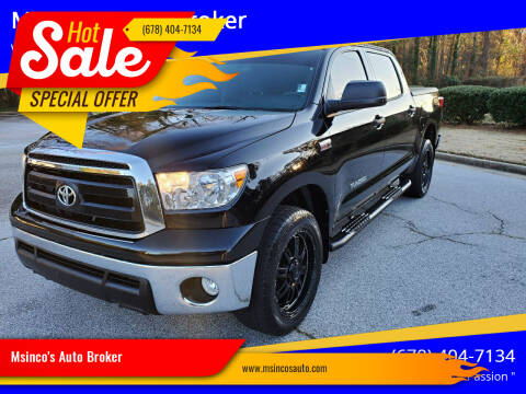 2013 Toyota Tundra for sale at Msinco's Auto Broker in Snellville GA