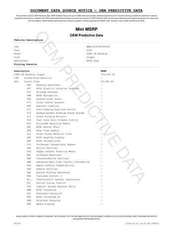 2024 MINI Hardtop 2 Door Cooper SE