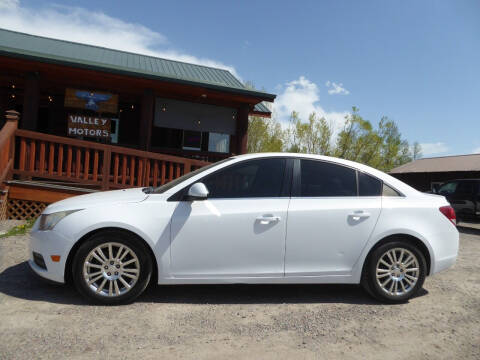 2012 Chevrolet Cruze for sale at VALLEY MOTORS in Kalispell MT