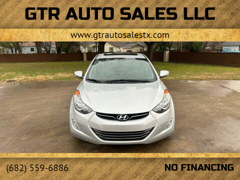 2013 Hyundai Elantra for sale at GTR Auto Sales LLC in Haltom City TX