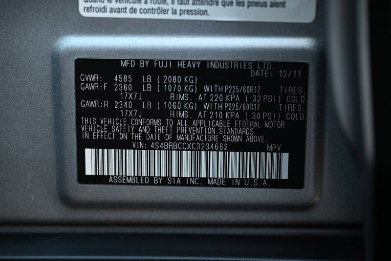 2012 Subaru Outback 2.5i Premium