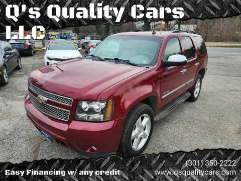 2011 Chevrolet Tahoe for sale at Q's Quality Cars LLC in Capitol Heights MD