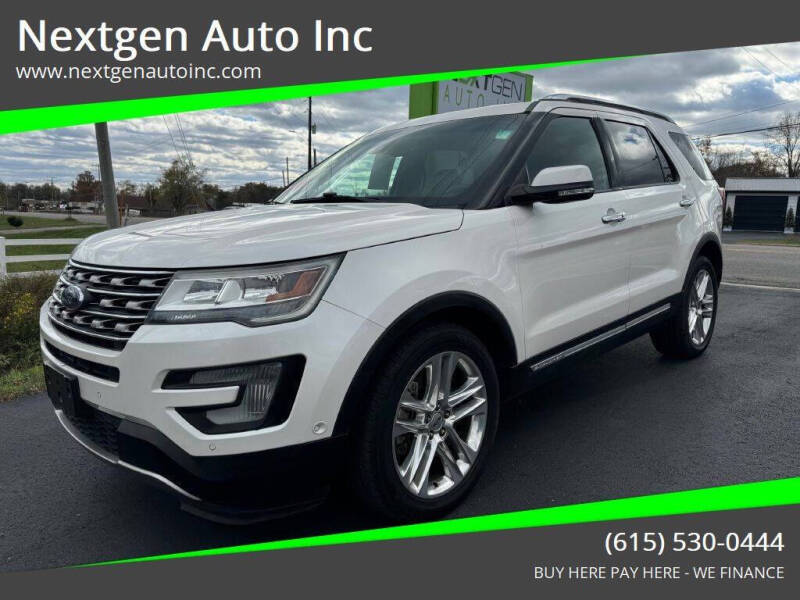 2016 Ford Explorer for sale at Nextgen Auto Inc in Smithville TN