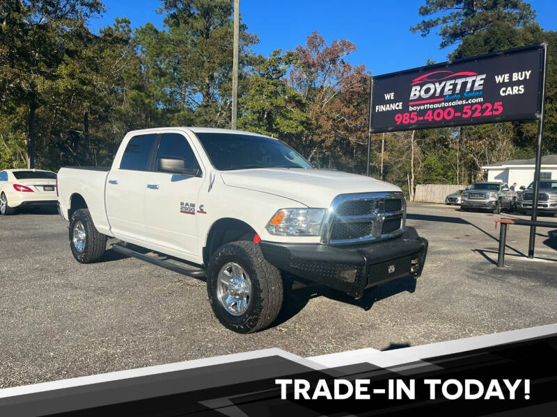 2016 RAM 2500 for sale at Boyette Auto Sales in Covington LA
