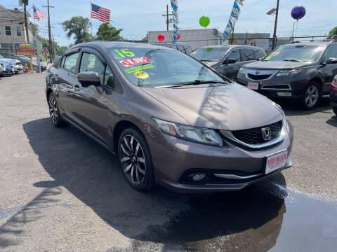 2015 Honda Civic for sale at Riverside Wholesalers 2 in Paterson NJ