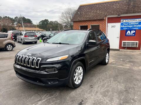 2016 Jeep Cherokee for sale at AP Automotive in Cary NC