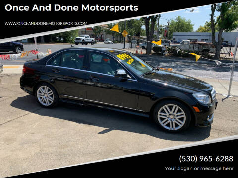 2008 Mercedes-Benz C-Class for sale at Once and Done Motorsports in Chico CA