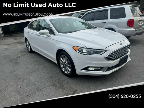 2017 Ford Fusion for sale at No Limit Used Auto LLC in Martinsburg WV