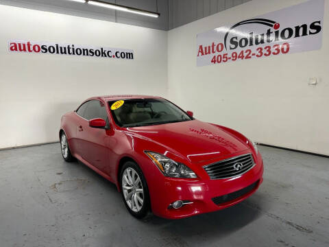 2013 Infiniti G37 Convertible for sale at Auto Solutions in Warr Acres OK