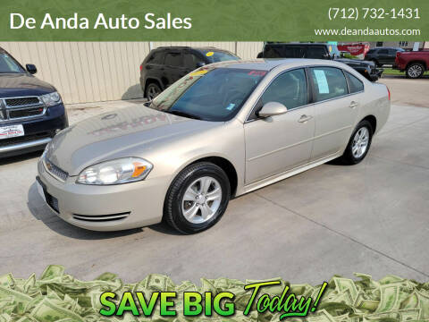 2012 Chevrolet Impala for sale at De Anda Auto Sales in Storm Lake IA