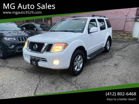 2009 Nissan Pathfinder for sale at MG Auto Sales in Pittsburgh PA