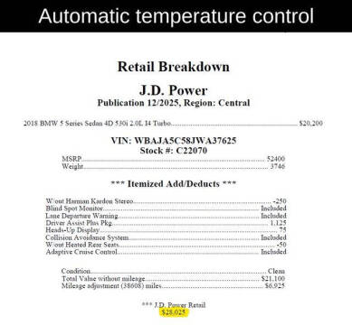 2018 BMW 5 Series 530i
