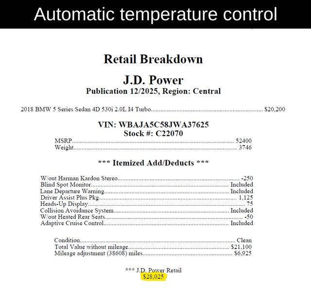 2018 BMW 5 Series 530i