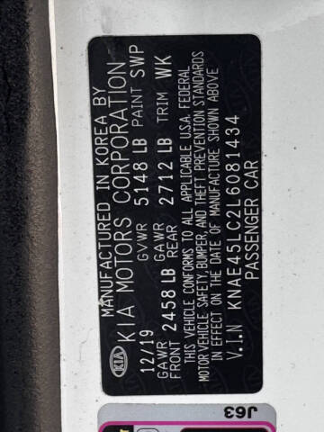 2020 Kia Stinger GT1