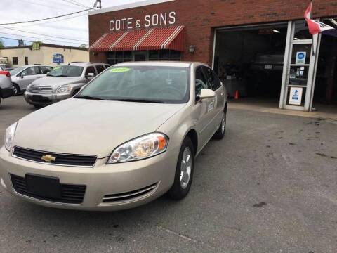 2008 Chevrolet Impala for sale at Cote & Sons Automotive Ctr in Lawrence MA