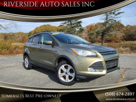 2013 Ford Escape for sale at RIVERSIDE AUTO SALES INC in Somerset MA