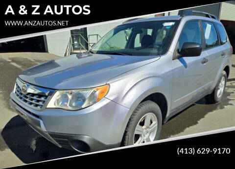 2013 Subaru Forester for sale at A & Z AUTOS in Westfield MA