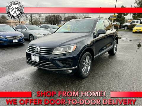2015 Volkswagen Touareg for sale at Auto 206, Inc. in Kent WA