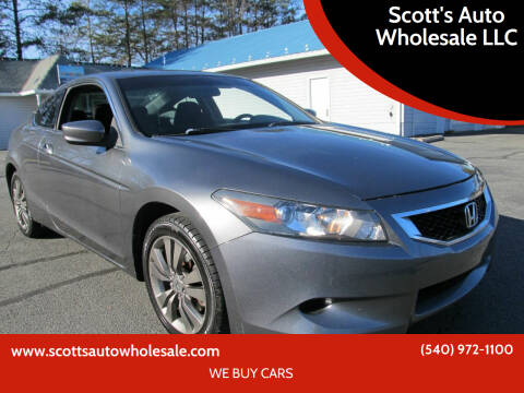 2009 Honda Accord for sale at Scott's Auto Wholesale LLC in Locust Grove VA