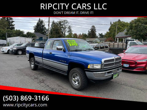 1995 Dodge Ram Pickup 1500 for sale at RIPCITY CARS LLC in Portland OR