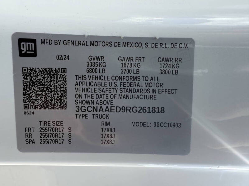 2024 Chevrolet Silverado 1500 Work Truck