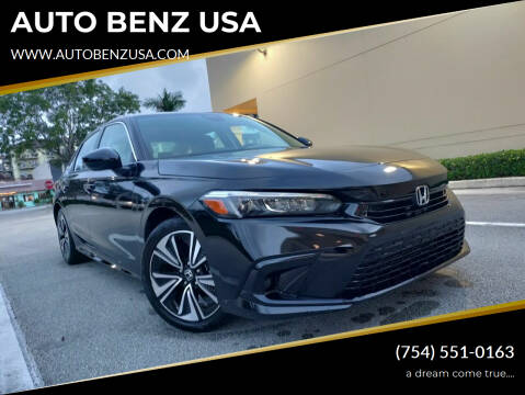 2022 Honda Civic for sale at AUTO BENZ USA in Fort Lauderdale FL