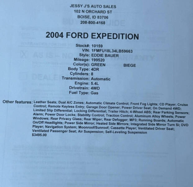 2004 Ford Expedition Eddie Bauer