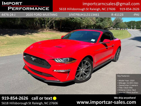 2020 Ford Mustang for sale at Import Performance Sales in Raleigh NC