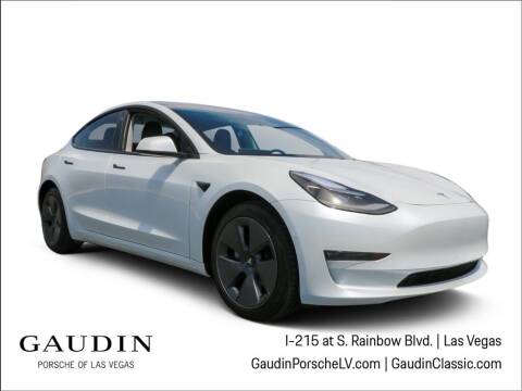 2022 Tesla Model 3 for sale at Gaudin Porsche in Las Vegas NV