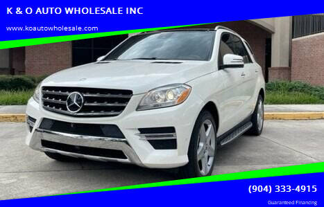 2015 Mercedes-Benz M-Class for sale at K & O AUTO WHOLESALE INC in Jacksonville FL