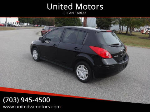 2010 Nissan Versa for sale at United Motors in Fredericksburg VA