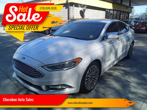 2018 Ford Fusion Hybrid for sale at Cherokee Auto Sales in Acworth GA