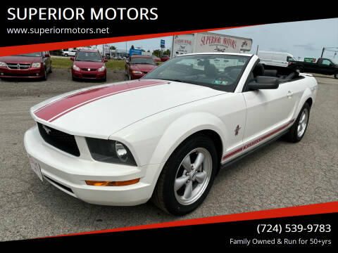 2009 Ford Mustang for sale at SUPERIOR MOTORS in Latrobe PA