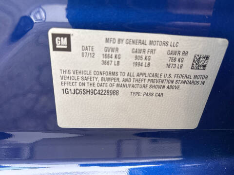 2012 Chevrolet Sonic LT